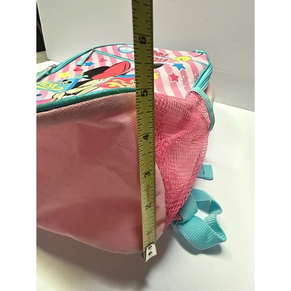 Disney Minnie Mouse Kids 16 inch Backpack Pink Blue Feel Good Reflective School‎